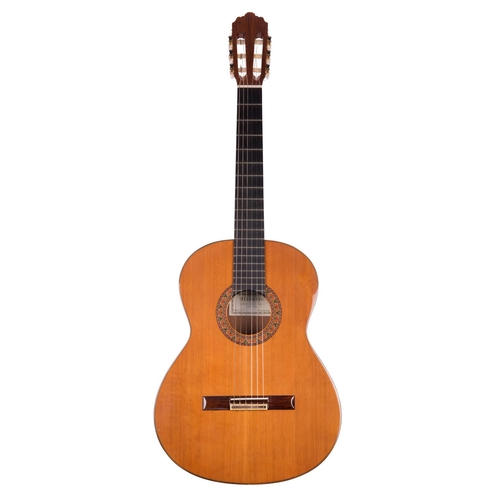 467 - Alhambra 4P classical guitar, made in Spain; Back and sides: rosewood, surface marks; Top: natural, ... 