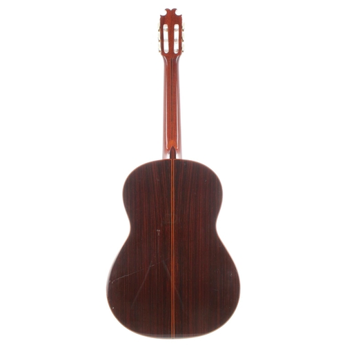 469 - 1980s Vicente Sanchis model 42 concert guitar, made in Spain; Back and sides: rosewood, minor imperf... 