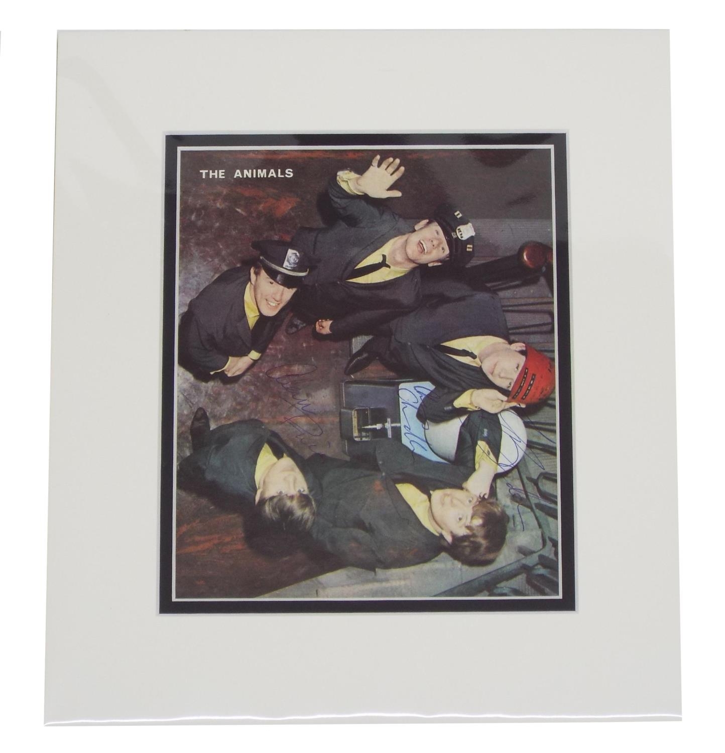 The Animals - autographed colour cutting signed by Chas Chandler, Eric ...