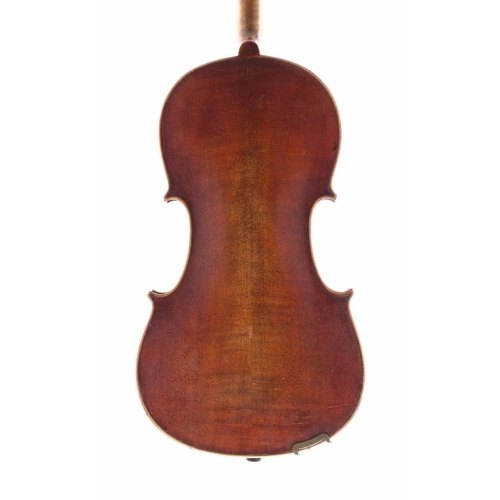 2475 - Early 20th century German violin, 14 1/16