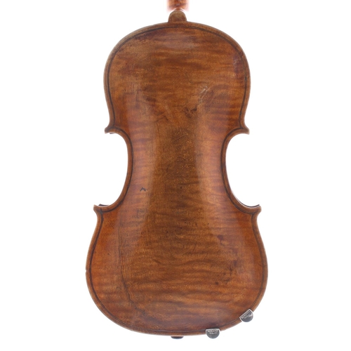 2480 - Interesting early 19th century violin bearing a hand written label inscribed Andreas Postacchini fec... 