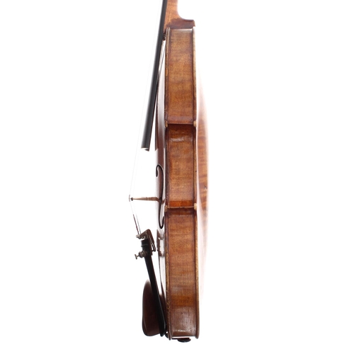 2480 - Interesting early 19th century violin bearing a hand written label inscribed Andreas Postacchini fec... 