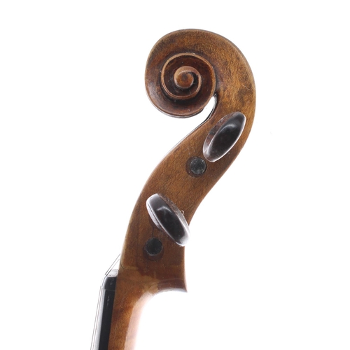 2480 - Interesting early 19th century violin bearing a hand written label inscribed Andreas Postacchini fec... 