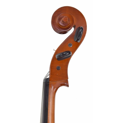 2503 - Good contemporary violoncello by and labelled Lothar Semmlinger, Cellobaumeister, Made in W. Germany... 