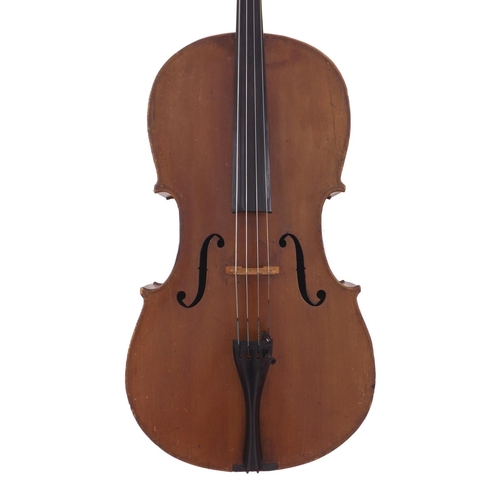 2505 - Early 20th century German violoncello, 29 1/2