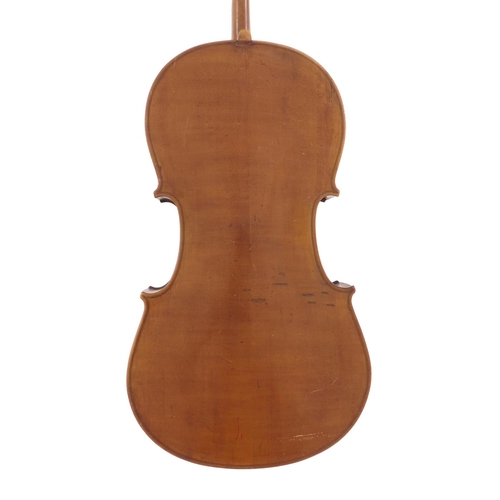 2505 - Early 20th century German violoncello, 29 1/2