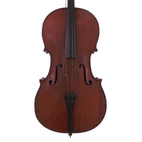 2506 - Early 20th century German violoncello, 29 7/8