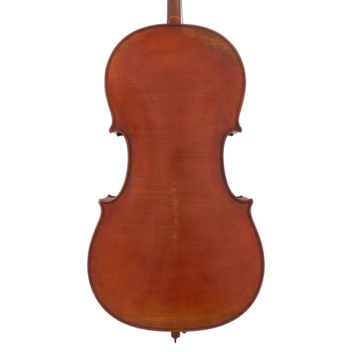 2506 - Early 20th century German violoncello, 29 7/8