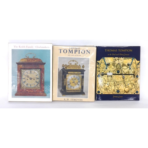 2242 - R.W. Symonds - Thomas Tompion, His Life & Work, published 1951; also Jeremy Evans - Thomas Tompion A... 