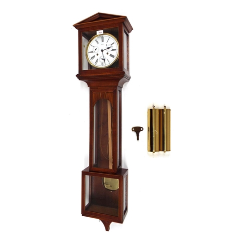 2604 - Good contemporary Hermle two weight Viennese style wall clock, the 7.25