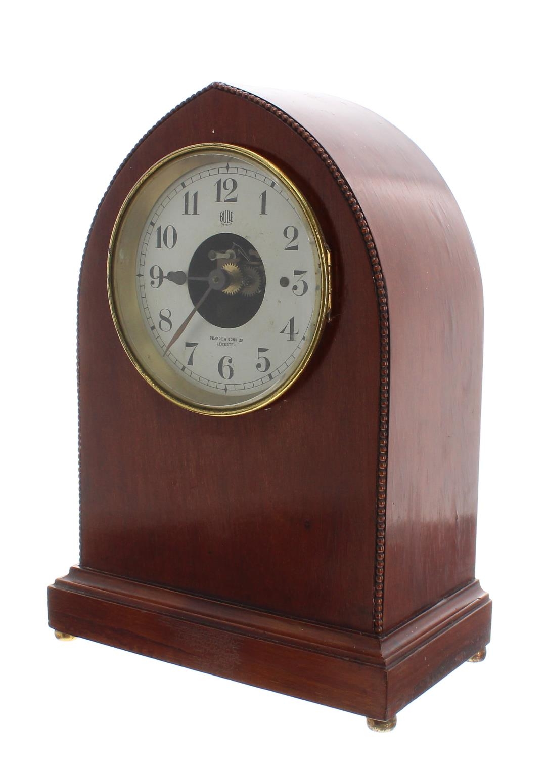 Bulle electric clock with original Bulle battery in an arched top ...