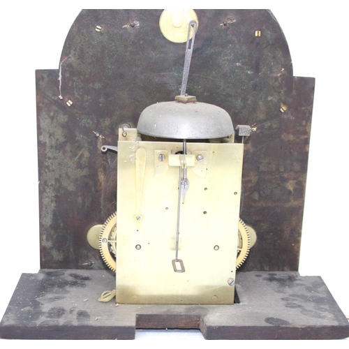 Good green lacquer and painted eight day longcase clock with five ...