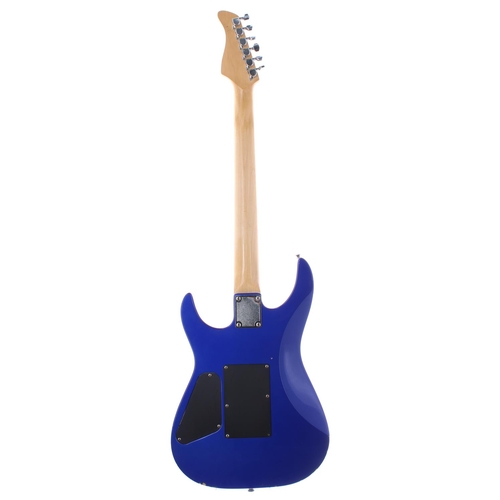 Fernandes Revolver electric guitar; Finish: metallic blue, heavy