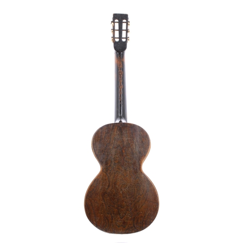 457 - Late 19th century German parlour guitar in need of restoration