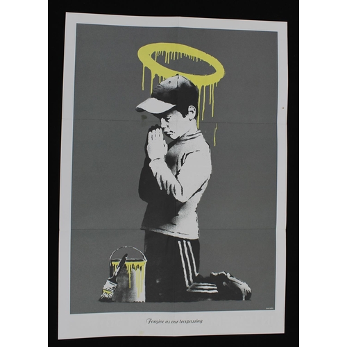562 - Banksy (British b. 1974) - 'Forgive Us Our Trespassing, 2010', offset coloured lithograph, a two-sid... 