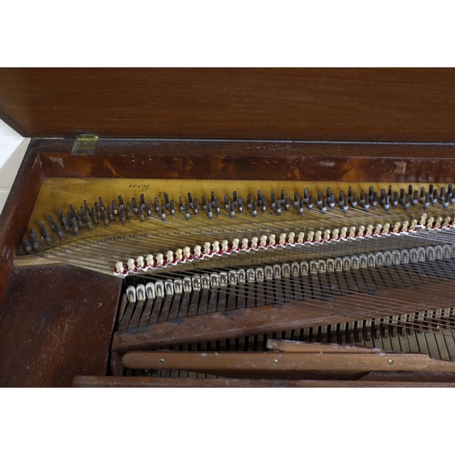 1248 - John Broadwood & Sons mahogany square piano, the rosewood fascia board inscribed 'John Broadwood... 