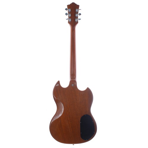 436 - 1974 Guild S100 Deluxe Stereo left handed electric guitar, made in USA; Finish: walnut, minor dings,... 