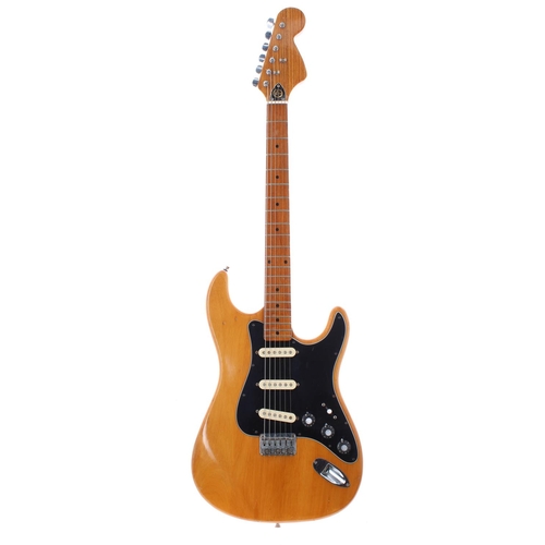 82 - 1970s Kay K-32 electric guitar, made in Taiwan; Finish: natural, dings and minor marks; Fretboard: m... 