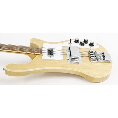 68 - 1976 Rickenbacker 4001 bass guitar, made in USA, ser. no. Pxxxx6; Finish: maple glow, minor dings; F... 