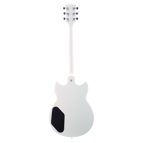 86 - Yamaha SG200 electric guitar, made in Taiwan, ser. no. KNxxxxx8; Finish: pearlescent white, one larg... 