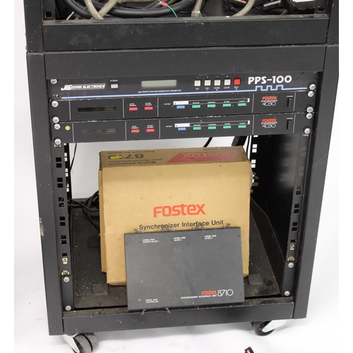 Fostex E-16 reel-to-reel tape recorder, made in Japan, ser. no