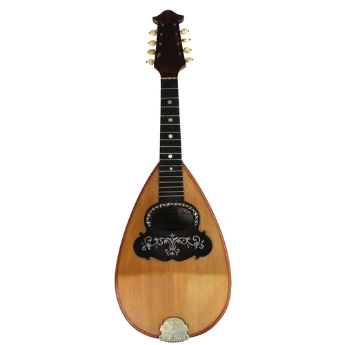 1269 - Neapolitan mandolin by and labelled Carlo Loveri & Figlio of Naples circa 1912, with rosewood ba... 