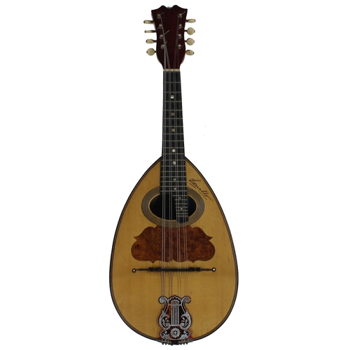 1271 - Good French 'Sarrablo' concert model mandolin by and labelled Jerome Thibouville Lamy, ...no. 298, 1... 