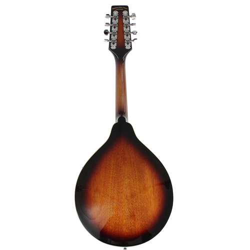 1278 - Contemporary Tanglewood Union Series TMS-AV A-style mandolin, with sunburst finish, padded gig bag... 