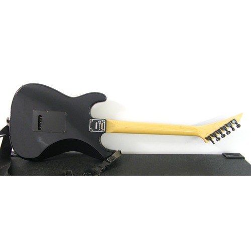 102 - Charvel by Jackson/Charvel 1A electric guitar, made in Japan, ser. no. 256944, black finish with som... 