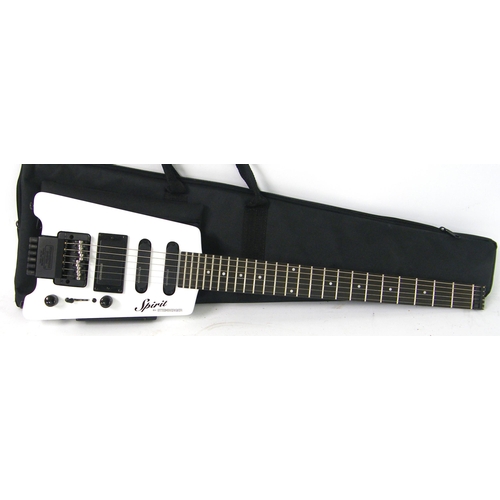 106 - Spirit by Steinberger GT-Pro electric guitar, ser. no. 1401210033, white finish, electrics appear to... 