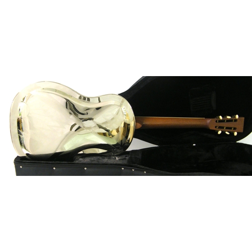 115 - Michael Messer Lightning acoustic resonator guitar, ser. no. MML0268012, case, condition, good