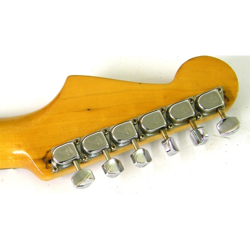 116 - 1961 Fender Stratocaster electric guitar, made in USA, ser. no, 71922, metallic red finish (refinish... 