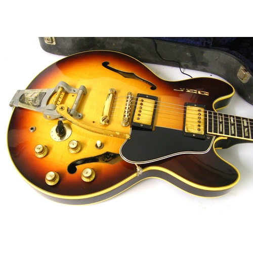 118 - 1965 Gibson ES-345TD Stereo Varitone hollow body electric guitar, made in USA, ser.  no. 272455, sun... 