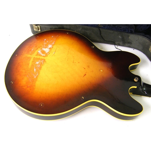 118 - 1965 Gibson ES-345TD Stereo Varitone hollow body electric guitar, made in USA, ser.  no. 272455, sun... 