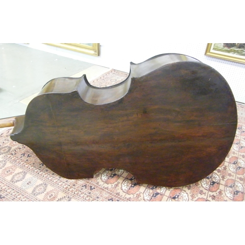 1530 - Interesting and rare Italian double bass circa 1800, unlabelled
