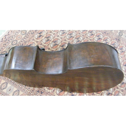 1530 - Interesting and rare Italian double bass circa 1800, unlabelled