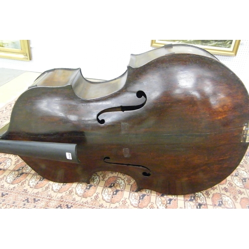 1530 - Interesting and rare Italian double bass circa 1800, unlabelled