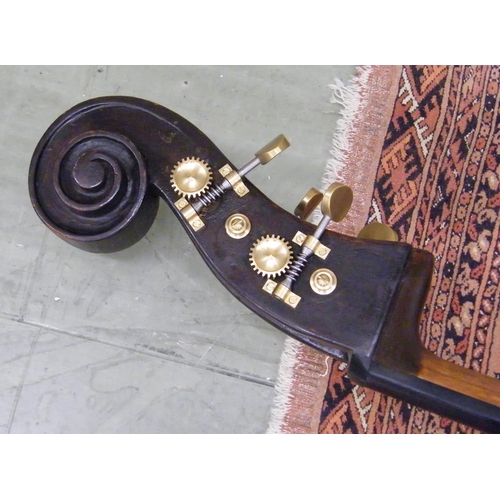 1530 - Interesting and rare Italian double bass circa 1800, unlabelled