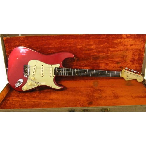 66 - 1960 Fender Stratocaster electric guitar, made in USA, ser. no. 56349, Clive Brown relic  refinish i... 