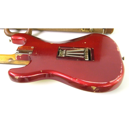 66 - 1960 Fender Stratocaster electric guitar, made in USA, ser. no. 56349, Clive Brown relic  refinish i... 