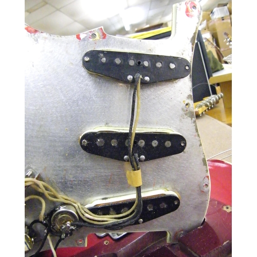 66 - 1960 Fender Stratocaster electric guitar, made in USA, ser. no. 56349, Clive Brown relic  refinish i... 