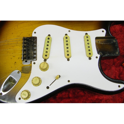 67 - 1957 Fender Stratocaster electric guitar, made in USA, ser. no.-21317, two-tone sunburst finish with... 