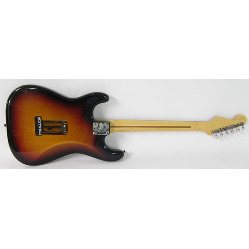 68 - 2004 Fender Stratocaster electric guitar, made in USA, ser. no. Z4203558, sunburst finish with some ... 