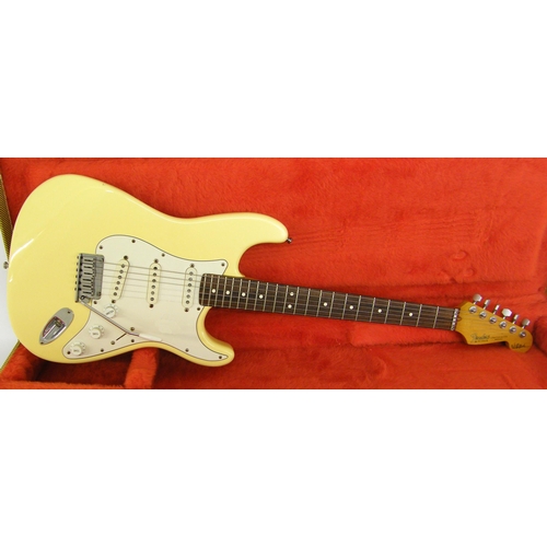 73 - 1993 Fender Jeff Beck Stratocaster electric guitar, made in USA, ser. no. N3159438, white finish wit... 