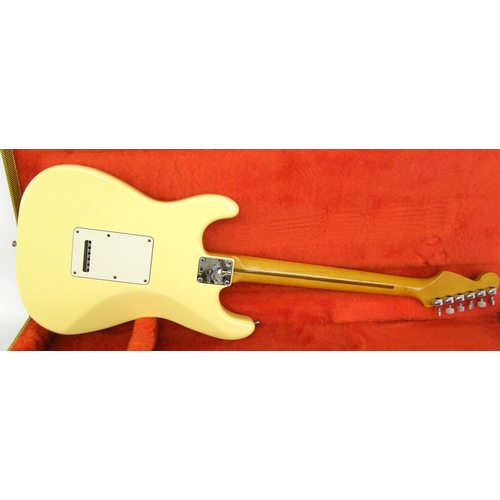 73 - 1993 Fender Jeff Beck Stratocaster electric guitar, made in USA, ser. no. N3159438, white finish wit... 