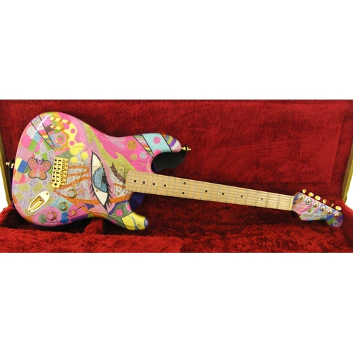 77 - Custom Stratocaster electric guitar comprising Fender parts, signed 'Derek Misselbrook Speciality Gu... 
