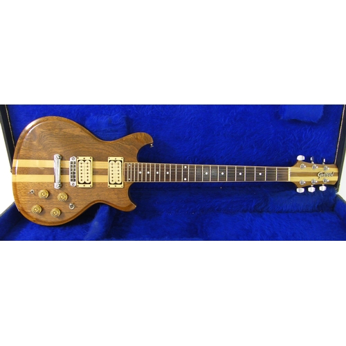81 - Gretsch Beast BST-5000 Series Model 8250 electric guitar, walnut/maple stripe finish with some imper... 