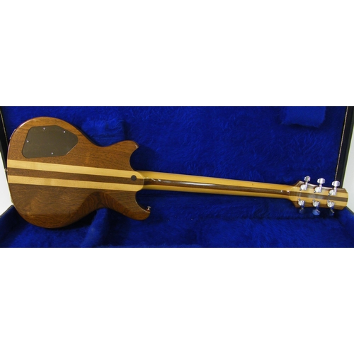 81 - Gretsch Beast BST-5000 Series Model 8250 electric guitar, walnut/maple stripe finish with some imper... 