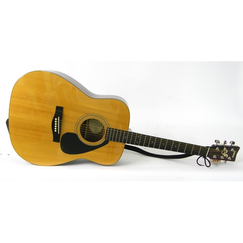 93 - Yamaha FG-410A acoustic guitar, made in Taiwan, ser. no 10227121, mahogany back and sides and natura... 
