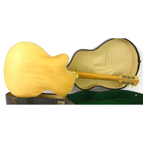 97 - 1959 Hofner President electric archtop guitar, ser. no. 5373, blonde finish with some imperfections ... 